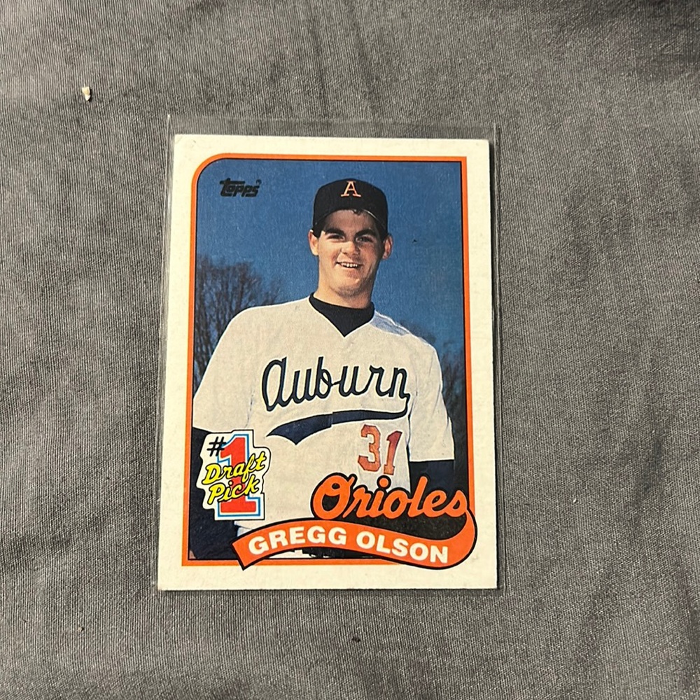 Greg olson #1 draft pick rookie card